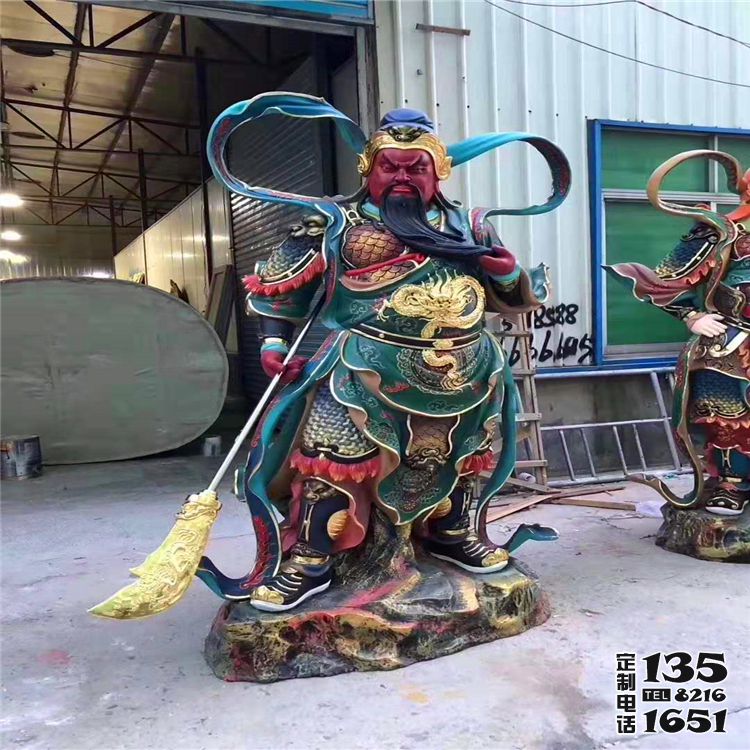 玻璃鋼彩繪大型景觀寺廟神佛關(guān)公雕塑 玻璃鋼彩繪大型景觀寺廟神佛關(guān)公雕塑