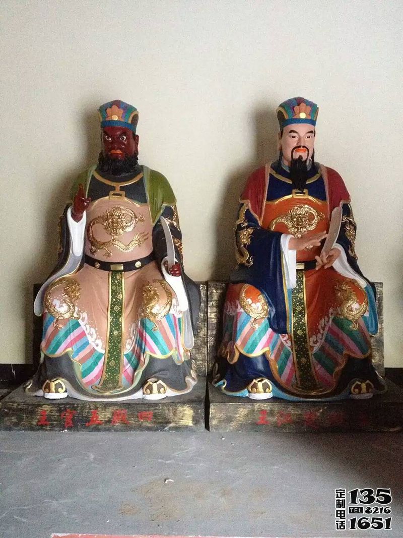 景區(qū)寺廟玻璃鋼彩繪閻王雕塑 景區(qū)寺廟玻璃鋼彩繪閻王雕塑