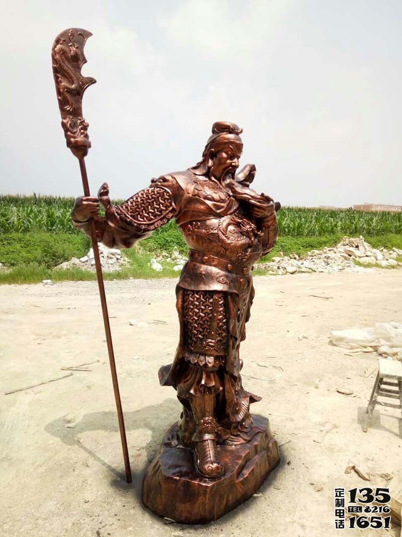 玻璃鋼仿銅戶外大型景觀武財神關(guān)公雕塑 玻璃鋼仿銅戶外大型景觀武財神關(guān)公雕塑