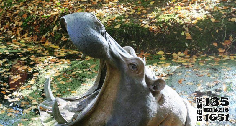 動物園里擺放的張著大嘴的玻璃鋼仿真創(chuàng)意河馬雕塑 動物園里擺放的張著大嘴的玻璃鋼仿真創(chuàng)意河馬雕塑