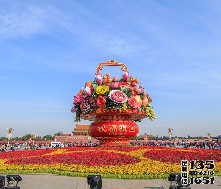 廣場(chǎng)玻璃鋼彩繪定制戶(hù)外花籃雕塑 廣場(chǎng)玻璃鋼彩繪定制戶(hù)外花籃雕塑