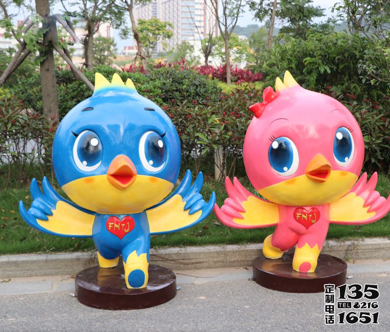 游樂園創(chuàng)意彩繪童趣幼兒園玻璃鋼卡通鴿子雕塑 游樂園創(chuàng)意彩繪童趣幼兒園玻璃鋼卡通鴿子雕塑