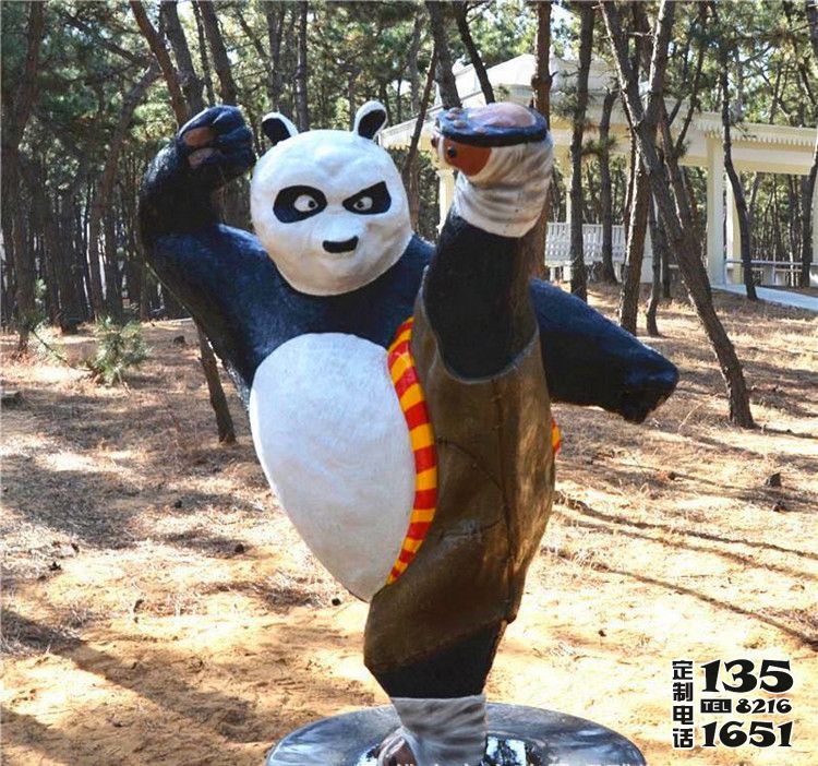 戶(hù)外園林玻璃鋼卡通功夫熊貓阿寶雕塑 戶(hù)外園林玻璃鋼卡通功夫熊貓阿寶雕塑